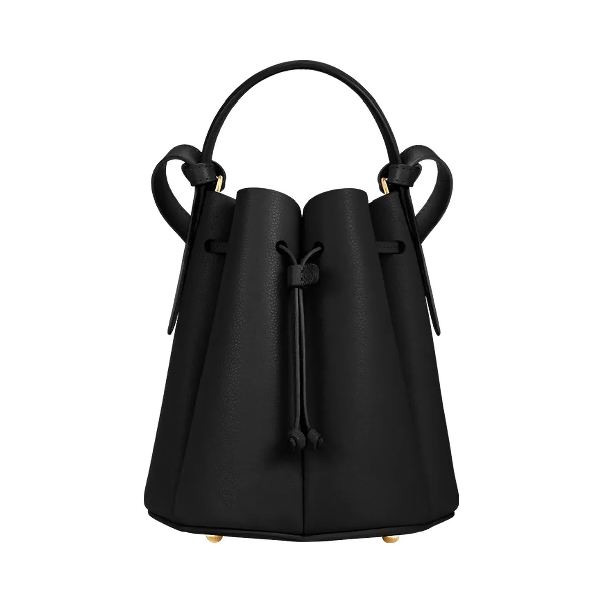 Polene Numero Huit Mini Textured Black - HypeFly India View 1