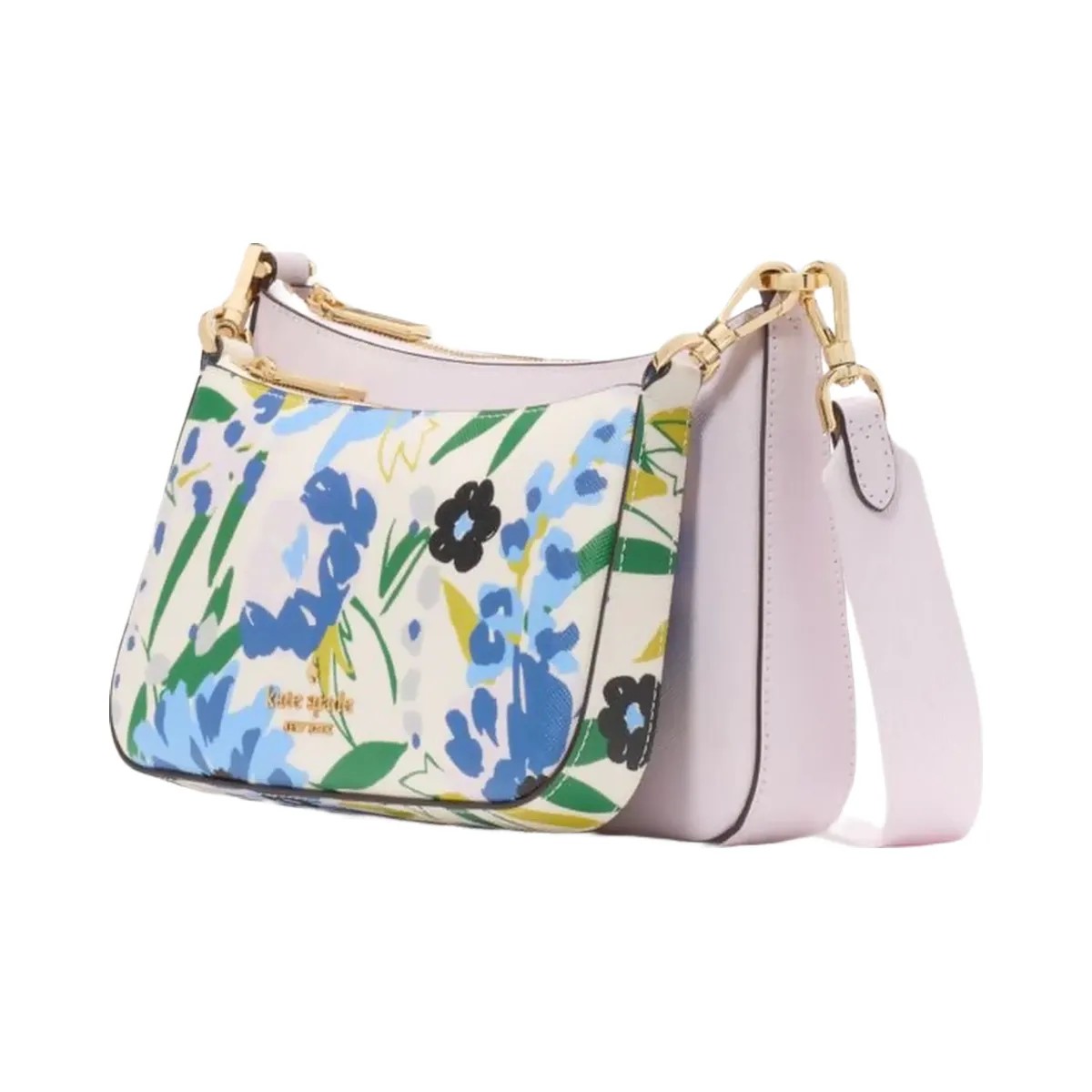 Kate Spade Duet Floral Crossbody Cream Multi - HypeFly India View 3