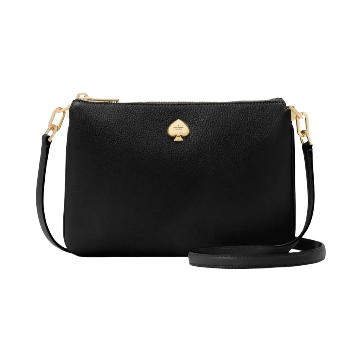 Kate Spade Kayla Small Triple Compartment Crossbody Black - HypeFly India View 1