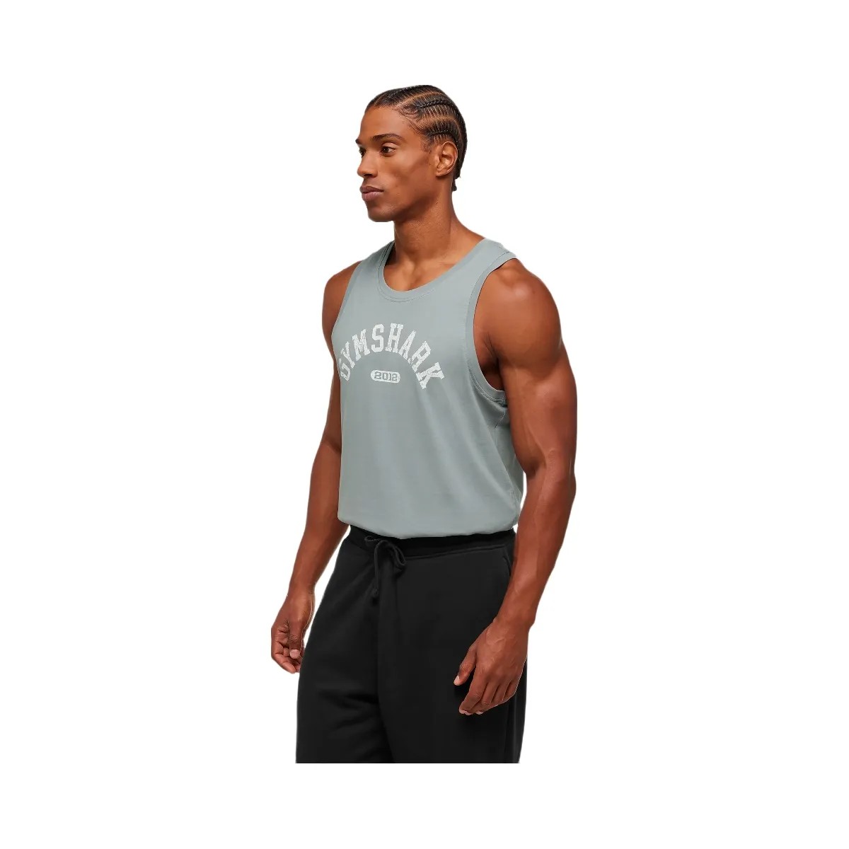 Gymshark 2012 Strength Tank - Denim Grey - HypeFly India View 3