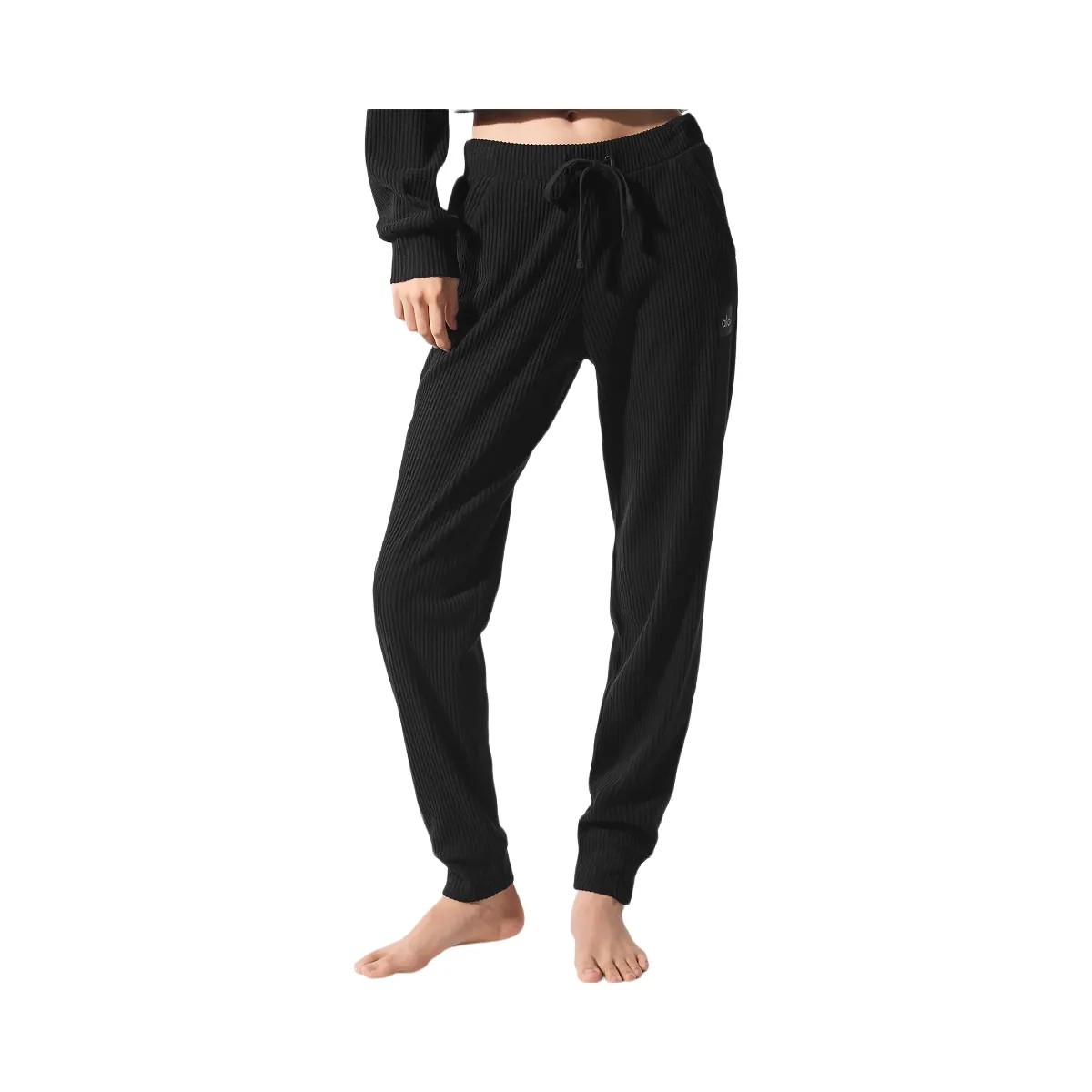 Alo Women's Muse Sweatpant - Black - HypeFly India View 5