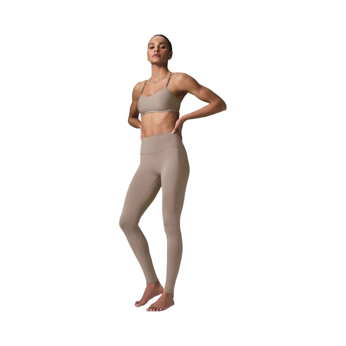 Alo Women's Airlift Intrigue Bra - Gravel - HypeFly India View 5