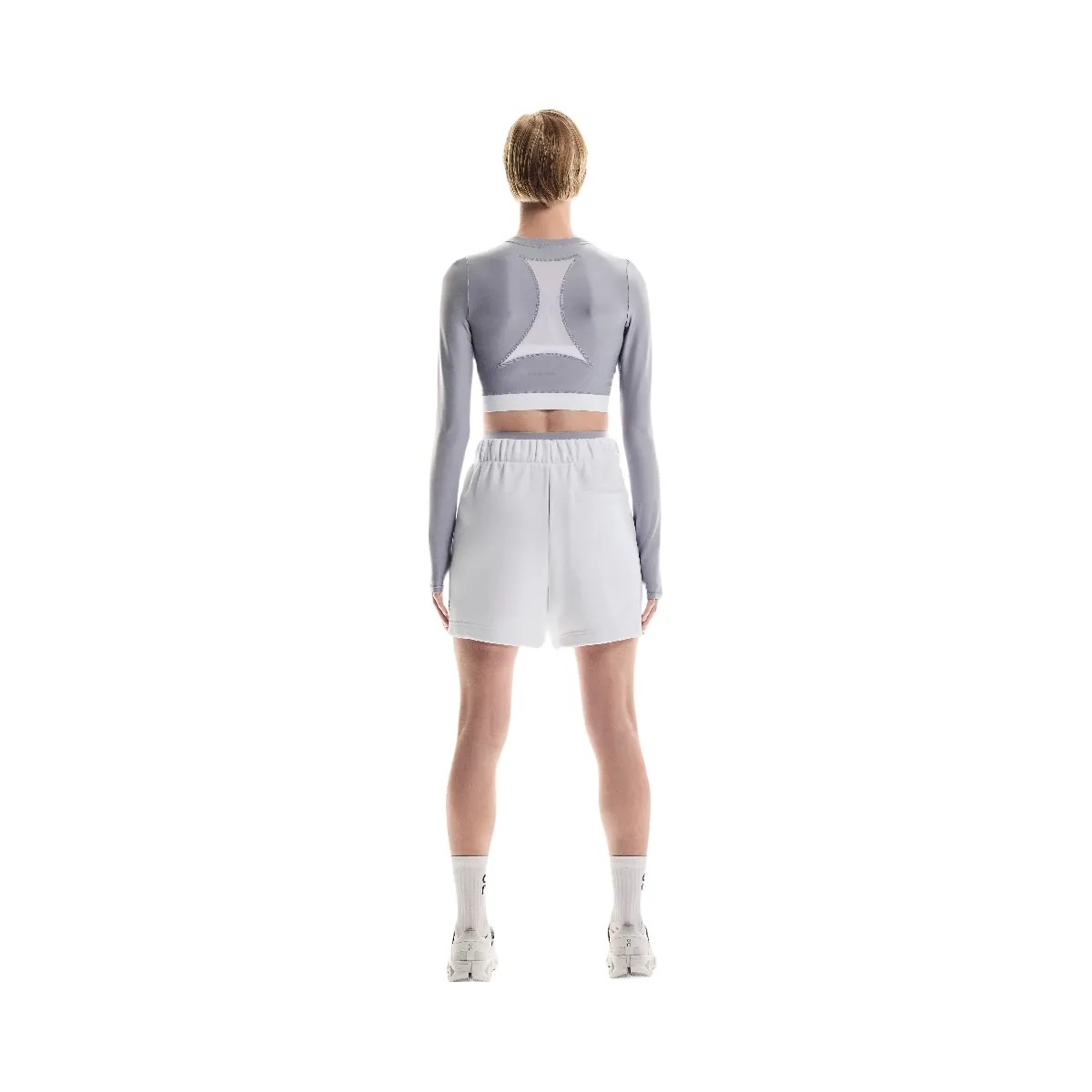 On Train Long Sleeve Crop Lilac  - HypeFly India View 5