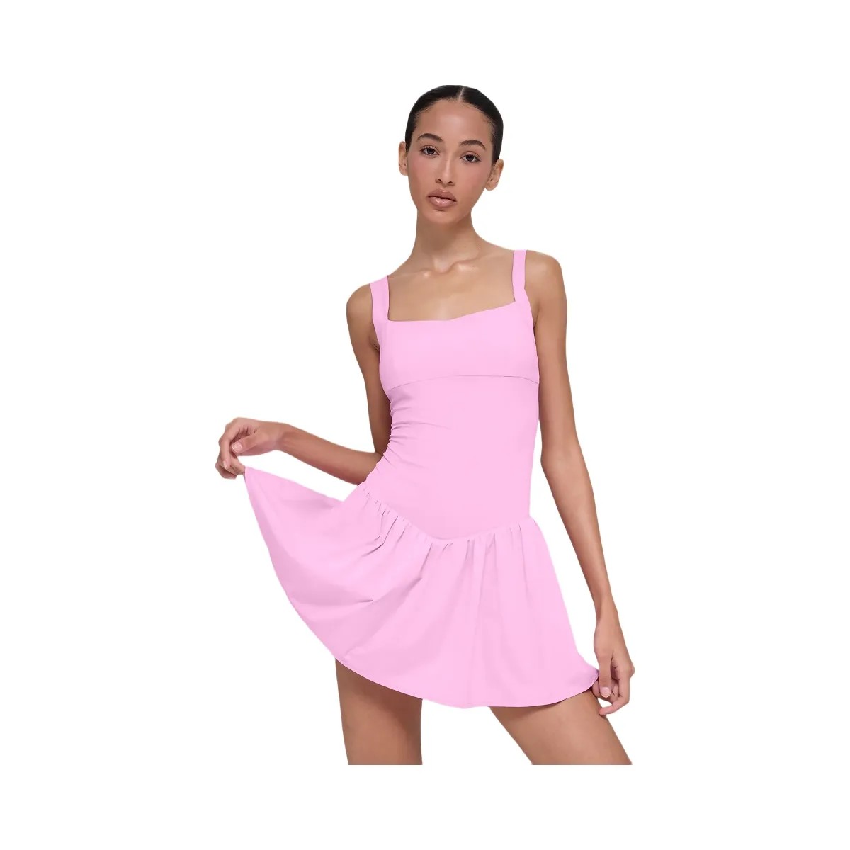 Alo Women's soft Break Point Tennis Dress - Candy Heart Pink - HypeFly India View 5
