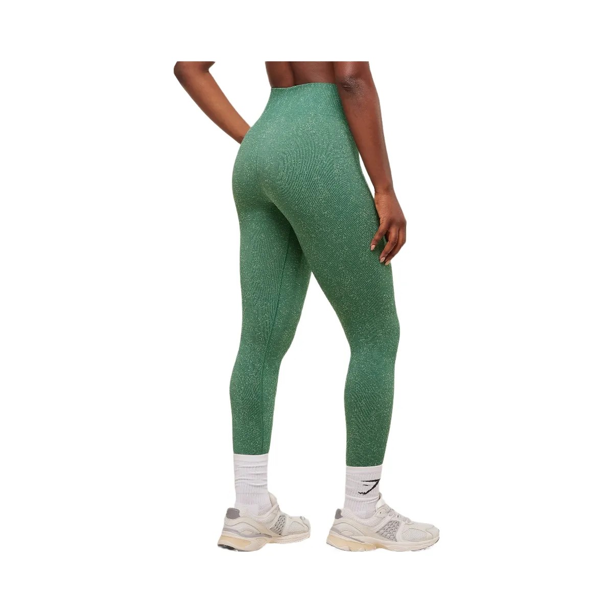 Gymshark Adapt Fleck x Whitney Seamless Leggings - Lift Green/Clay Green - HypeFly India View 2