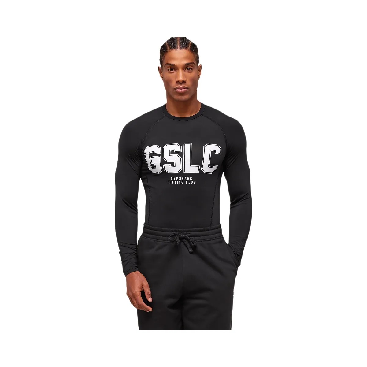 Gymshark GSLC Baselayer Long Sleeve T-Shirt - Black - HypeFly India View 4