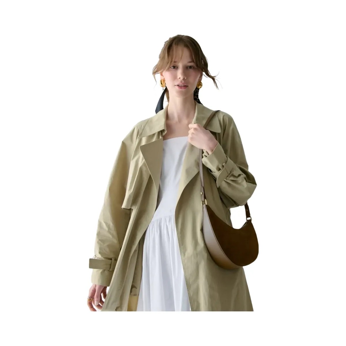 Kate Spade Duo Suede Crossbody Burnt Sage - HypeFly India View 5