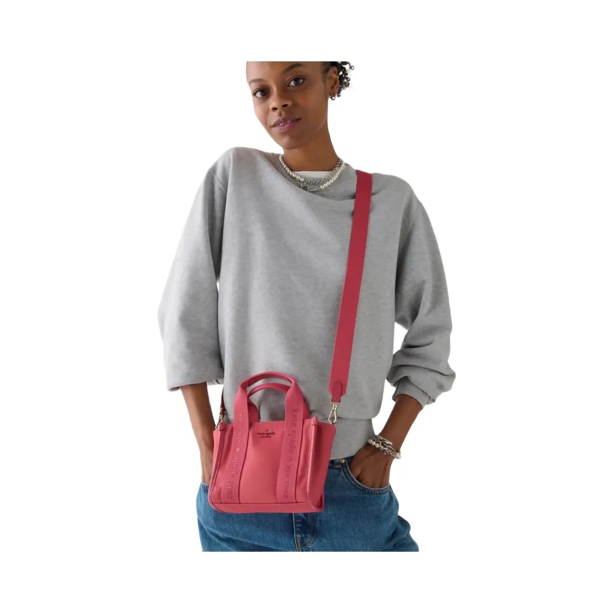 Kate Spade Kip Nylon Mini Tote Rose Oil - HypeFly India View 3