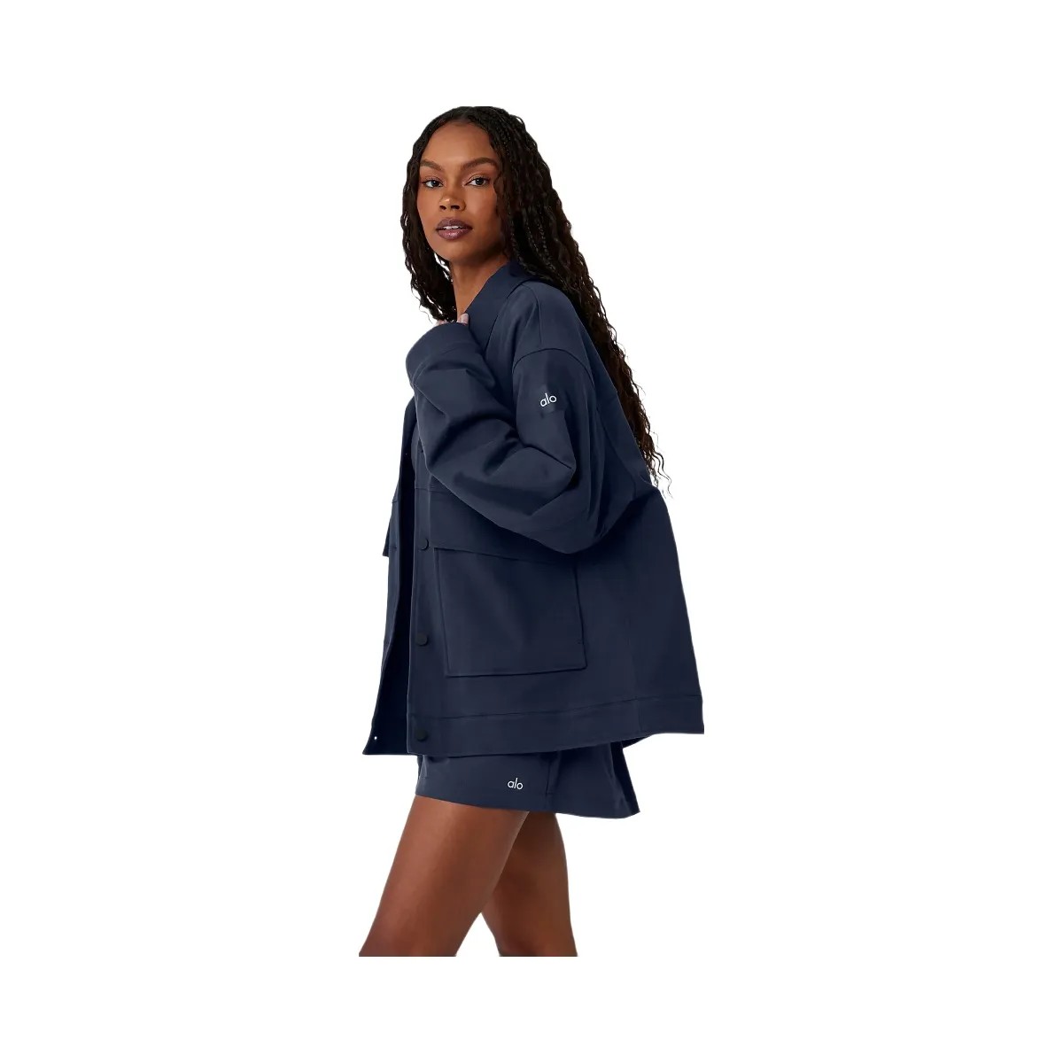 Alo Women's Unisex One Up Jacket - Navy - HypeFly India View 2