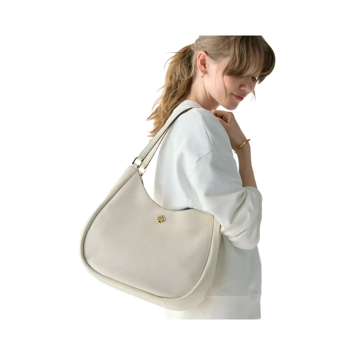 Kate Spade Kayla Large Triple Compartment Shoulder Bag Meringue - HypeFly India View 3