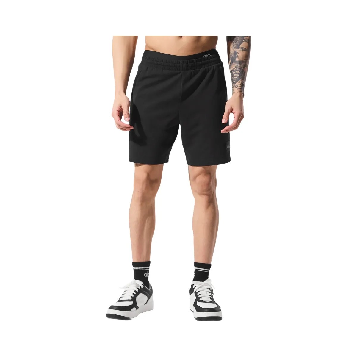 Alo Men's 7" Double Take Short - Black - HypeFly India View 1