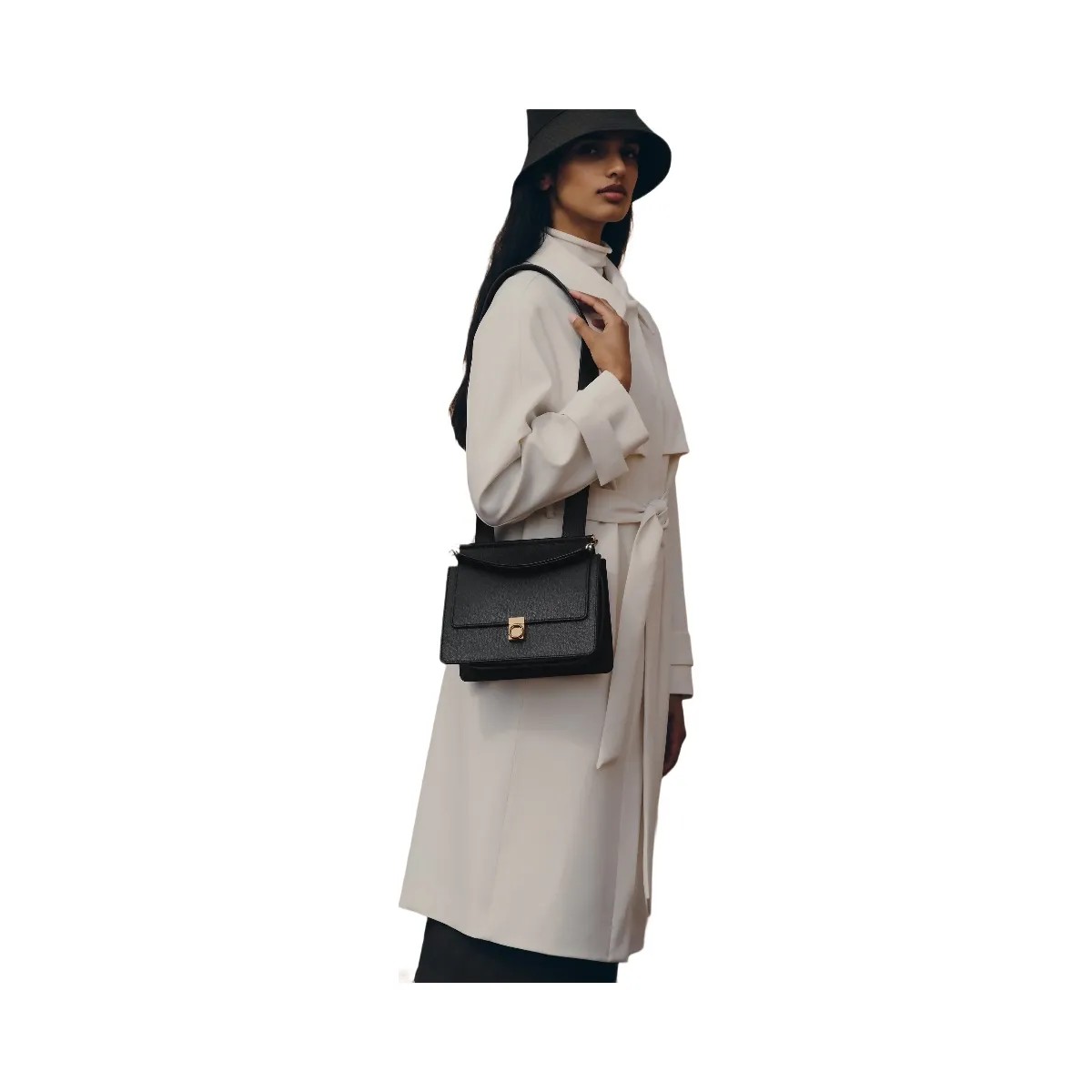 Polene Numero Sept Textured Black - HypeFly India View 5