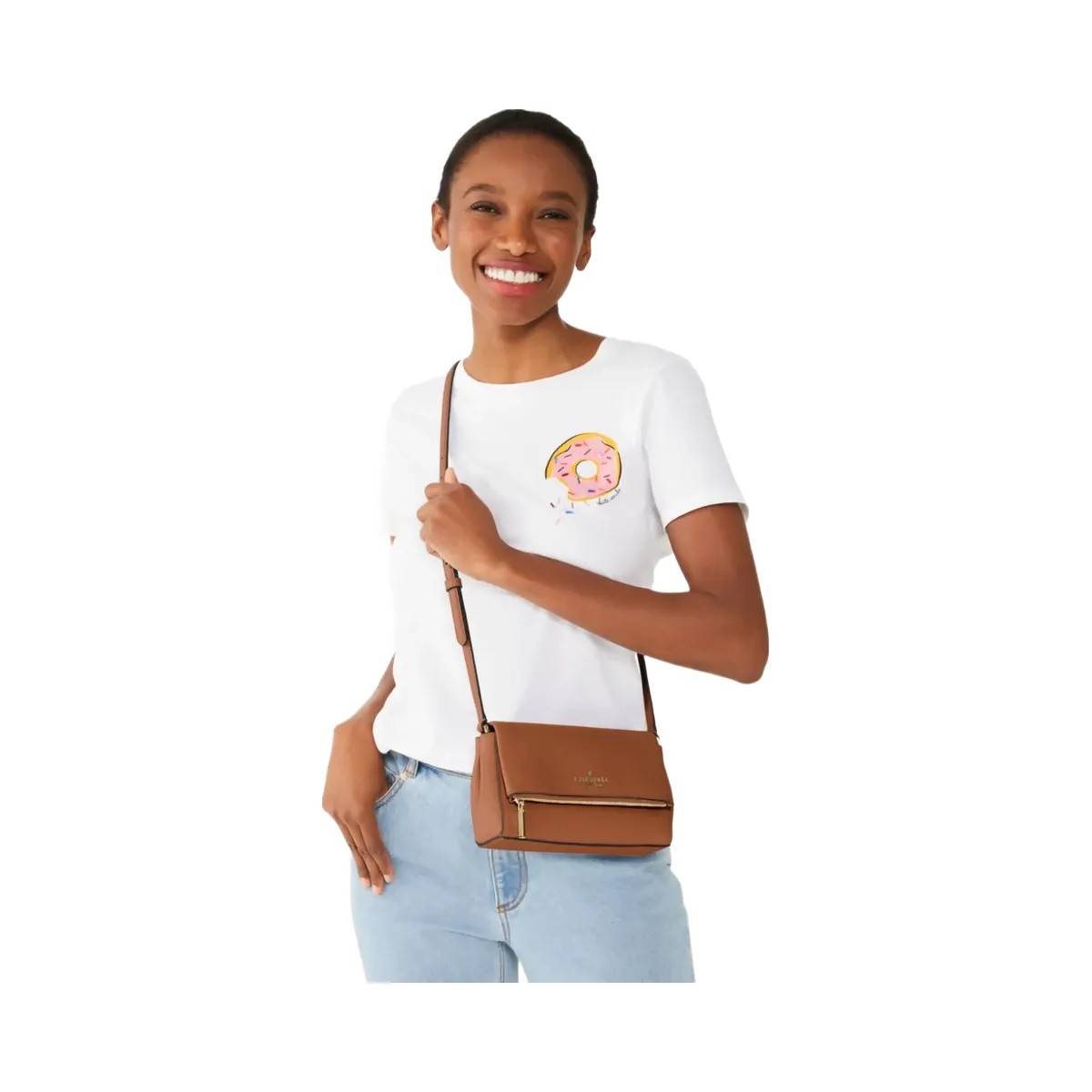 Kate Spade Leila Mini Crossbody Warm Gingerbread - HypeFly India View 2