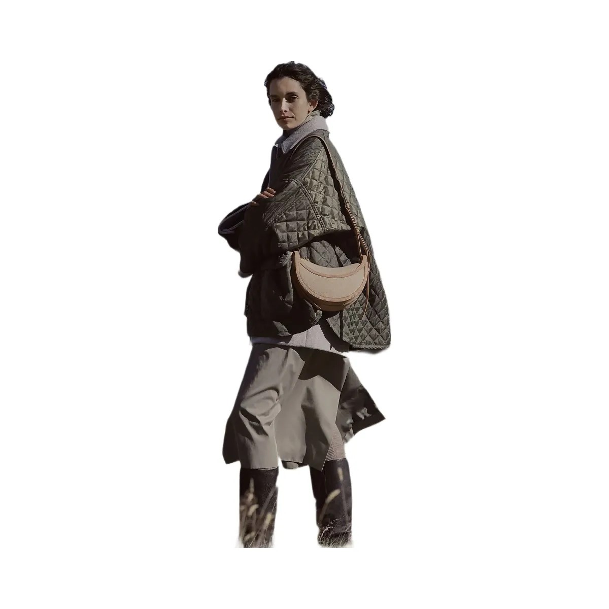 Polene Numero Dix Duo Taupe Canvas - HypeFly India View 6