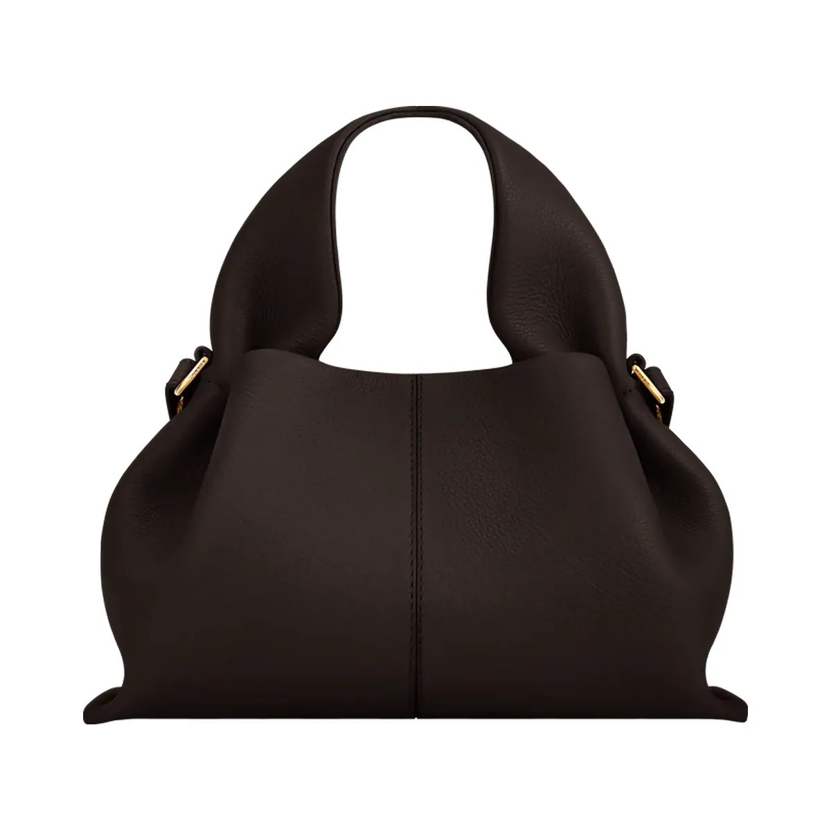 Polene Numero Neuf Mini Textured Ebony - HypeFly India View 1