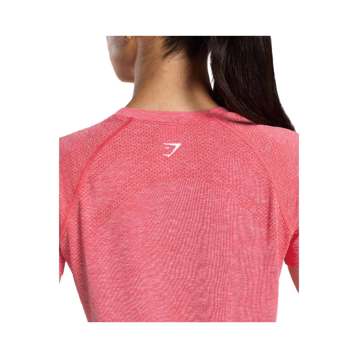 Gymshark Vital Light T-Shirt - Coral Red/Marl - HypeFly India View 4