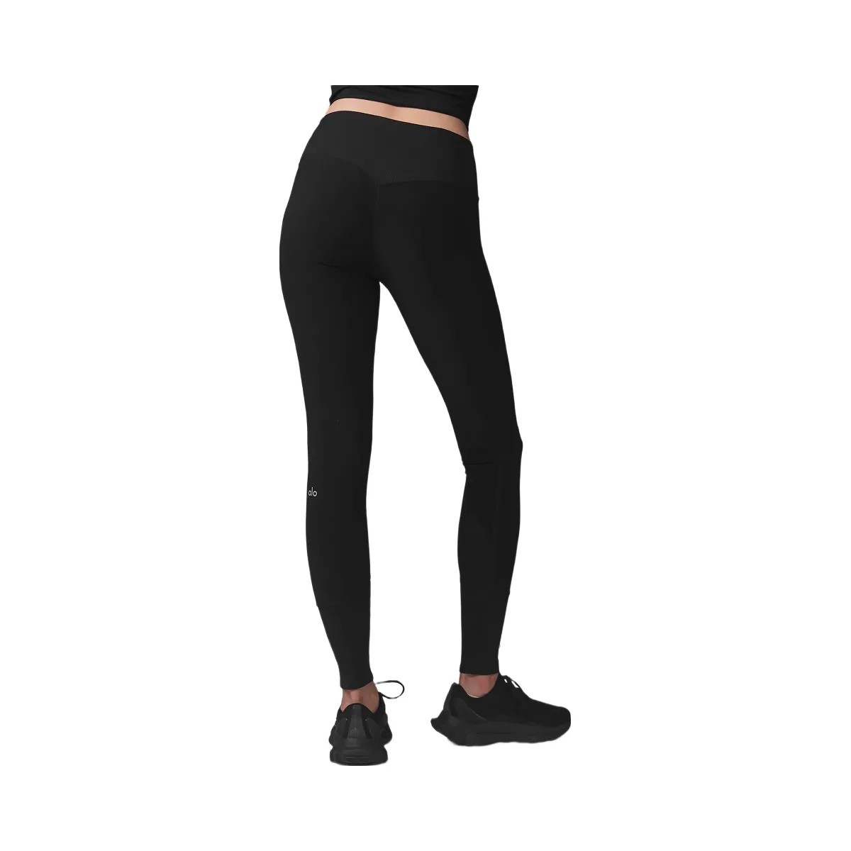 Alo Women's High-Waist Alosoft Lounge Legging - Black - HypeFly India View 3