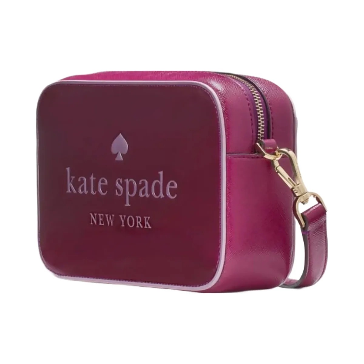 Kate Spade Oh Snap Mini Camera Bag Dark Raspberry Multi - HypeFly India View 3