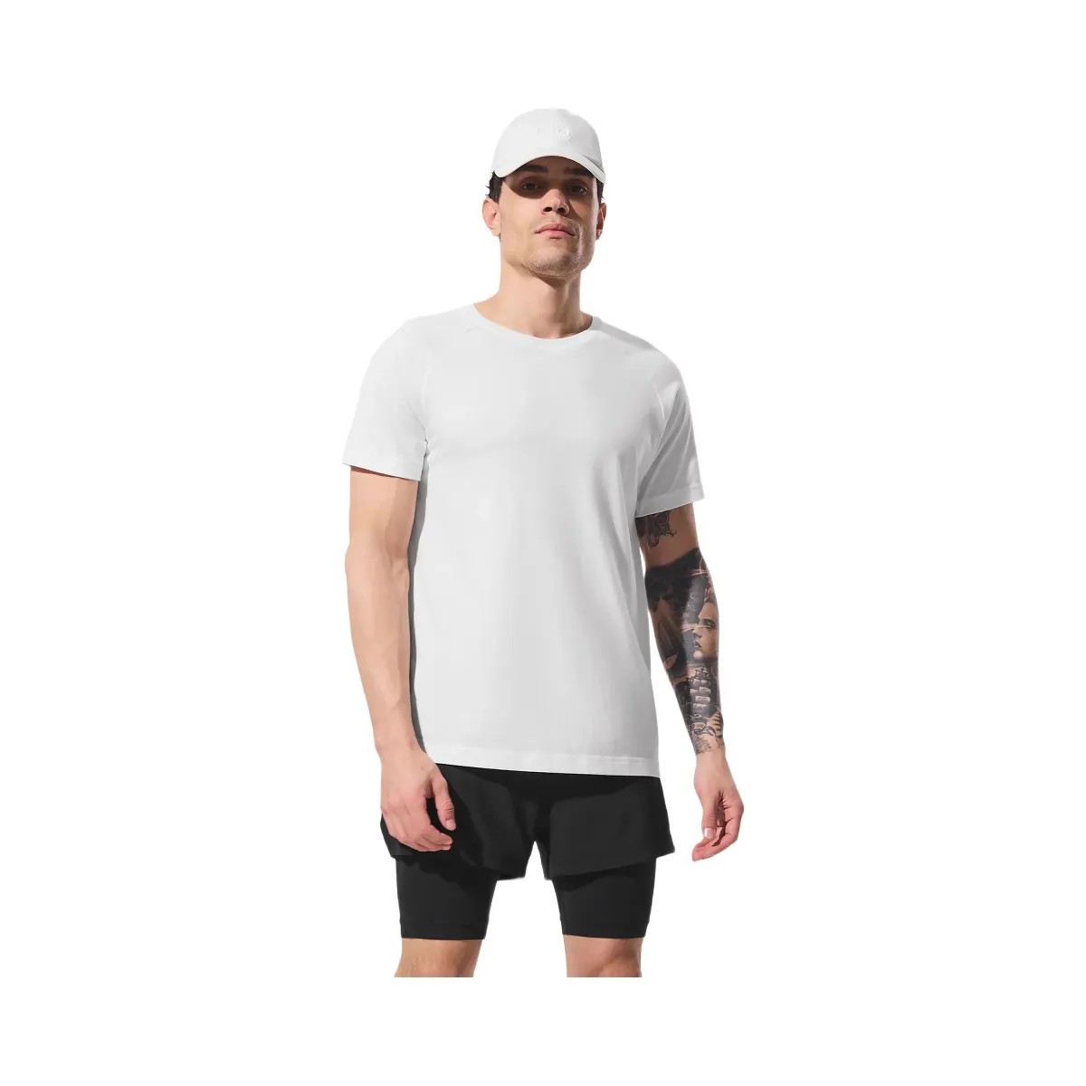 Alo Men's Triumph Raglan Tee - White - HypeFly India View 1