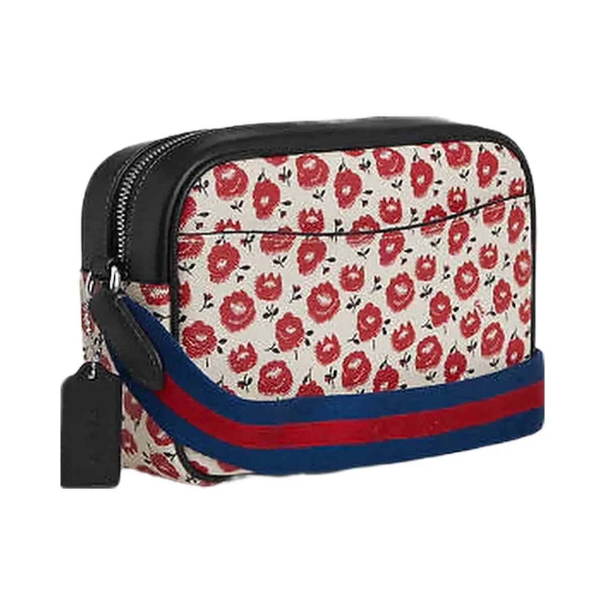 Coach Jamie Camera Bag With Floral Print Silver-Chalk-Black Multi - HypeFly India View 3
