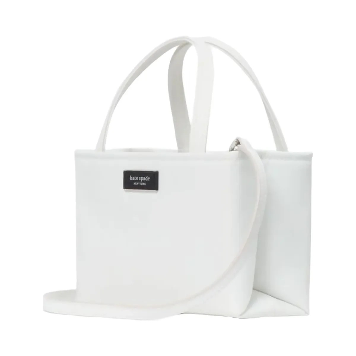 Kate Spade Sam Icon Ksnyl Mini Tote Bag White Dove - HypeFly India View 4