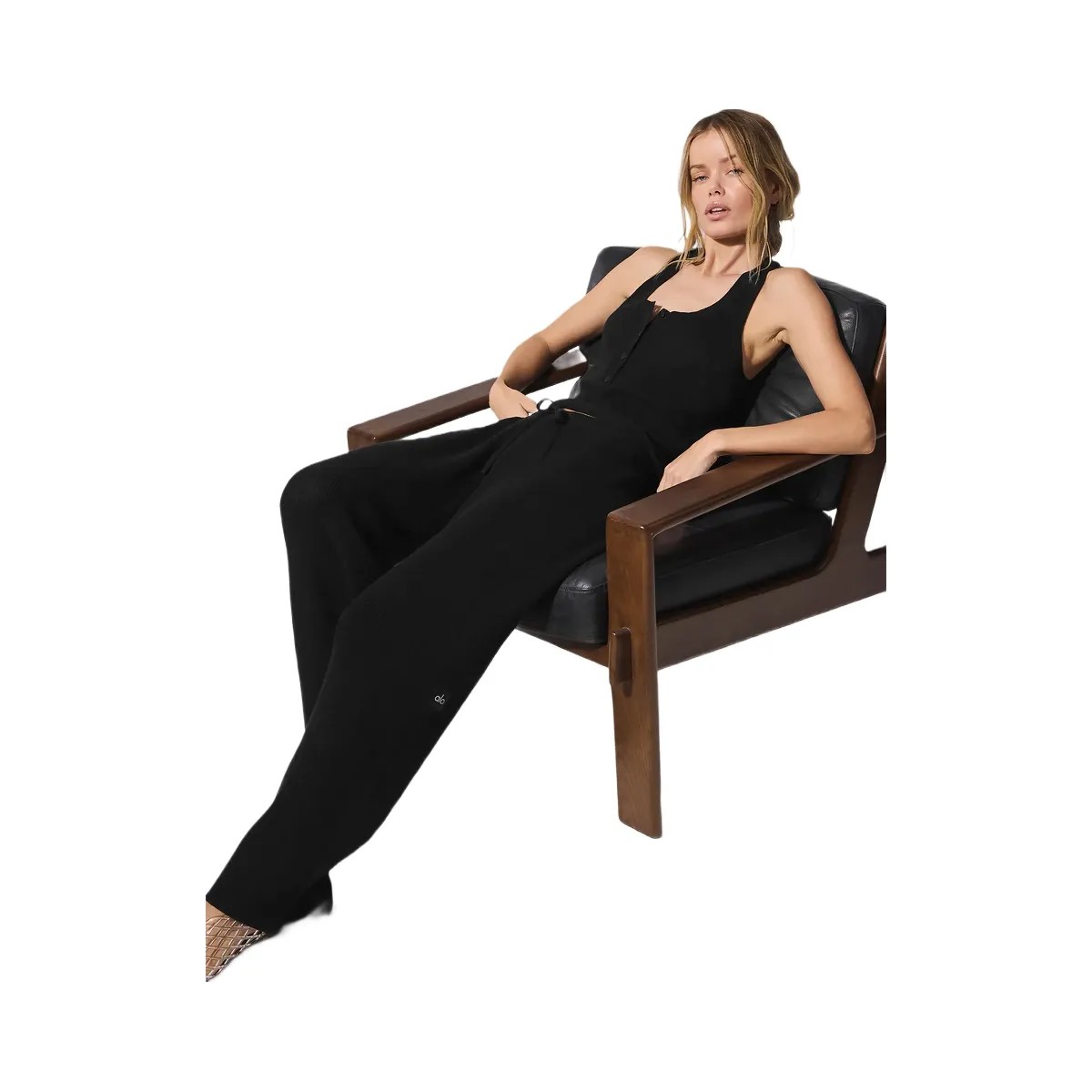 Alo Women's Supernatural Sweater Pant - Black - HypeFly India View 5