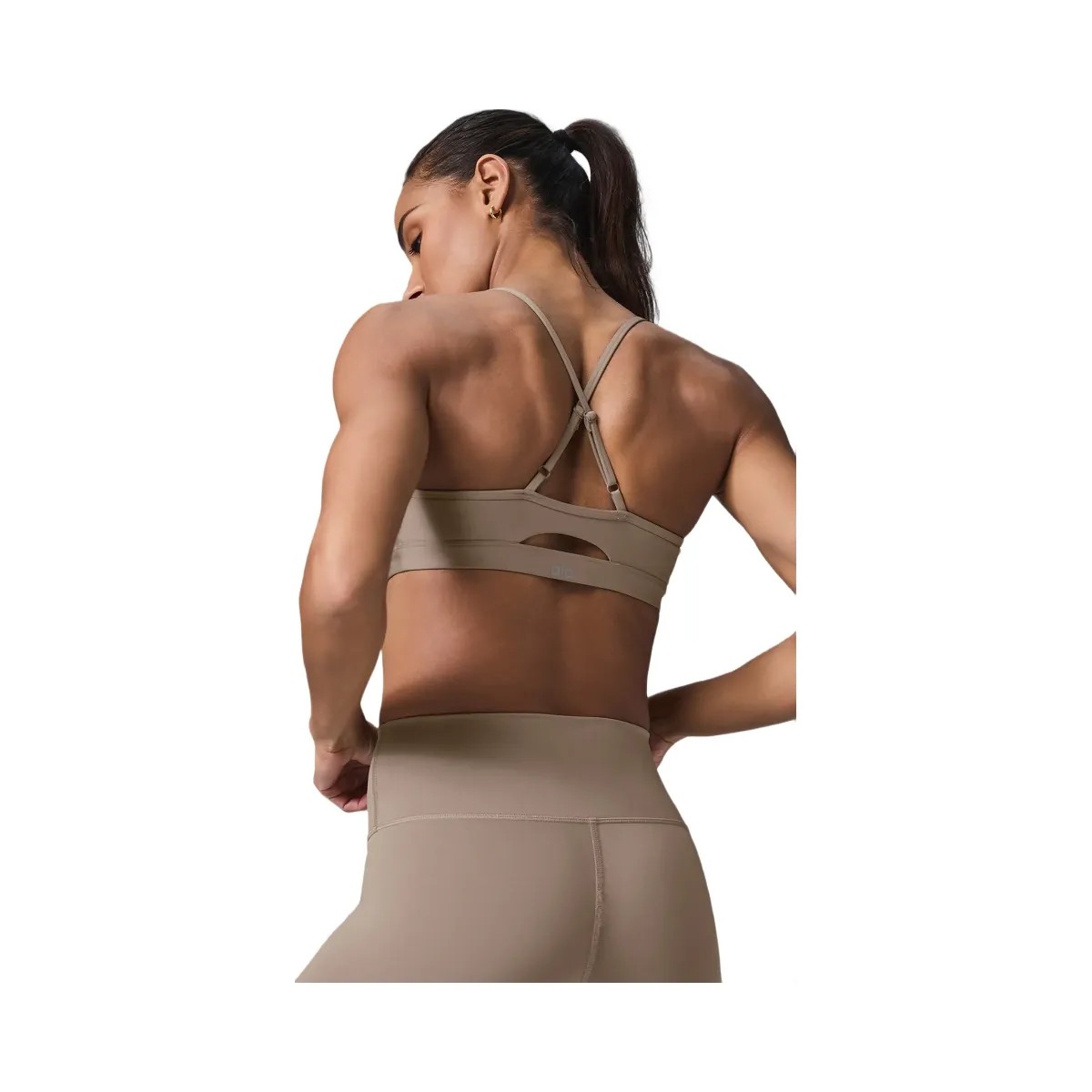 Alo Women's Airlift Intrigue Bra - Gravel - HypeFly India View 2