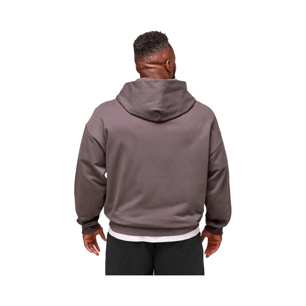 Gymshark Authentic Apparel Zip Up Hoodie - Brushed Purple - HypeFly India View 4