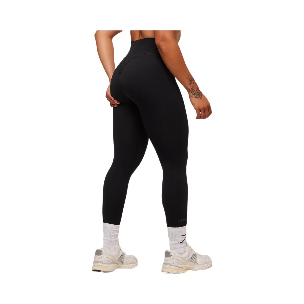 Gymshark Activate Seamless Leggings - Black - HypeFly India View 3