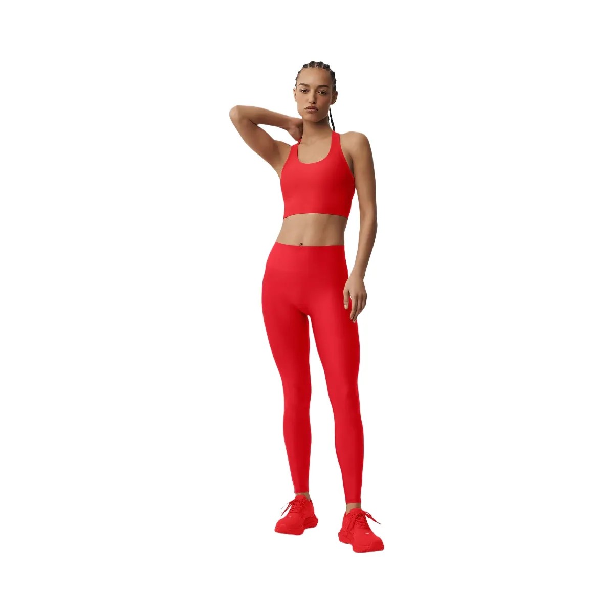 Alo Women's Airlift Super Sleek Bra Tank - Bright Red - HypeFly India View 1