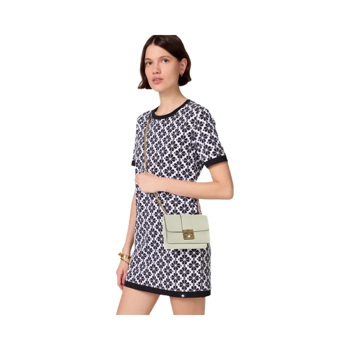 Kate Spade Phoebe Turnlock Mini Flap Crossbody Sage Bundle - HypeFly India View 2