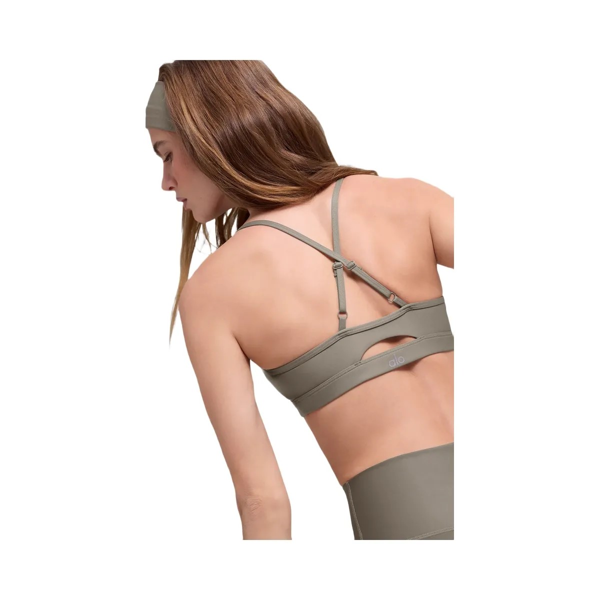Alo Women's Airlift Intrigue Bra - Light Cocoa - HypeFly India View 2
