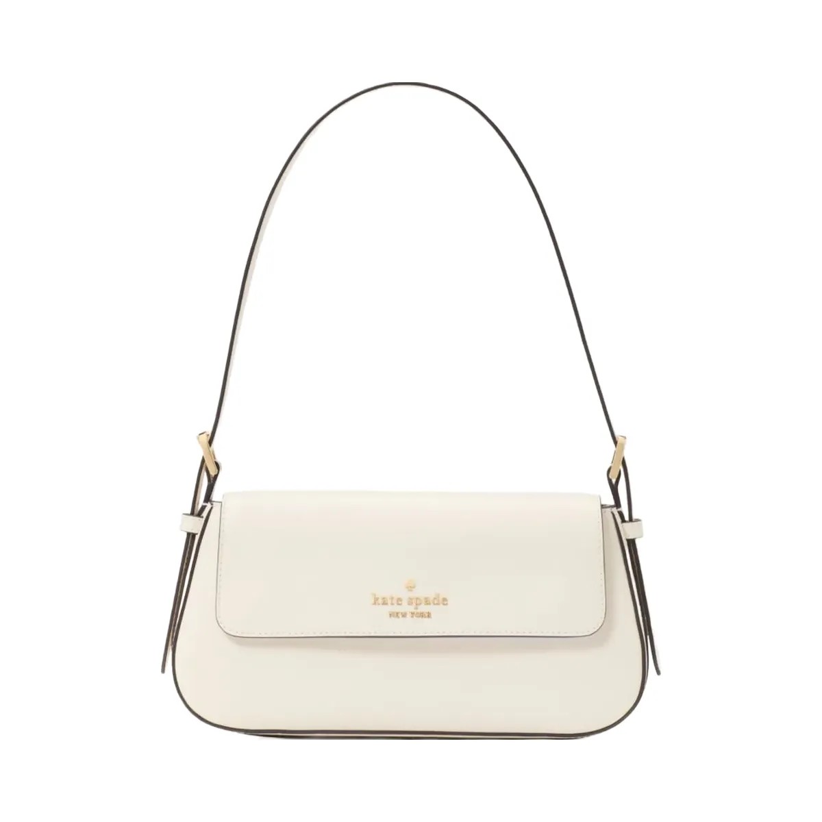 Kate Spade Madison Saffiano Leather Small Flap Shoulder Bag Meringue - HypeFly India View 6