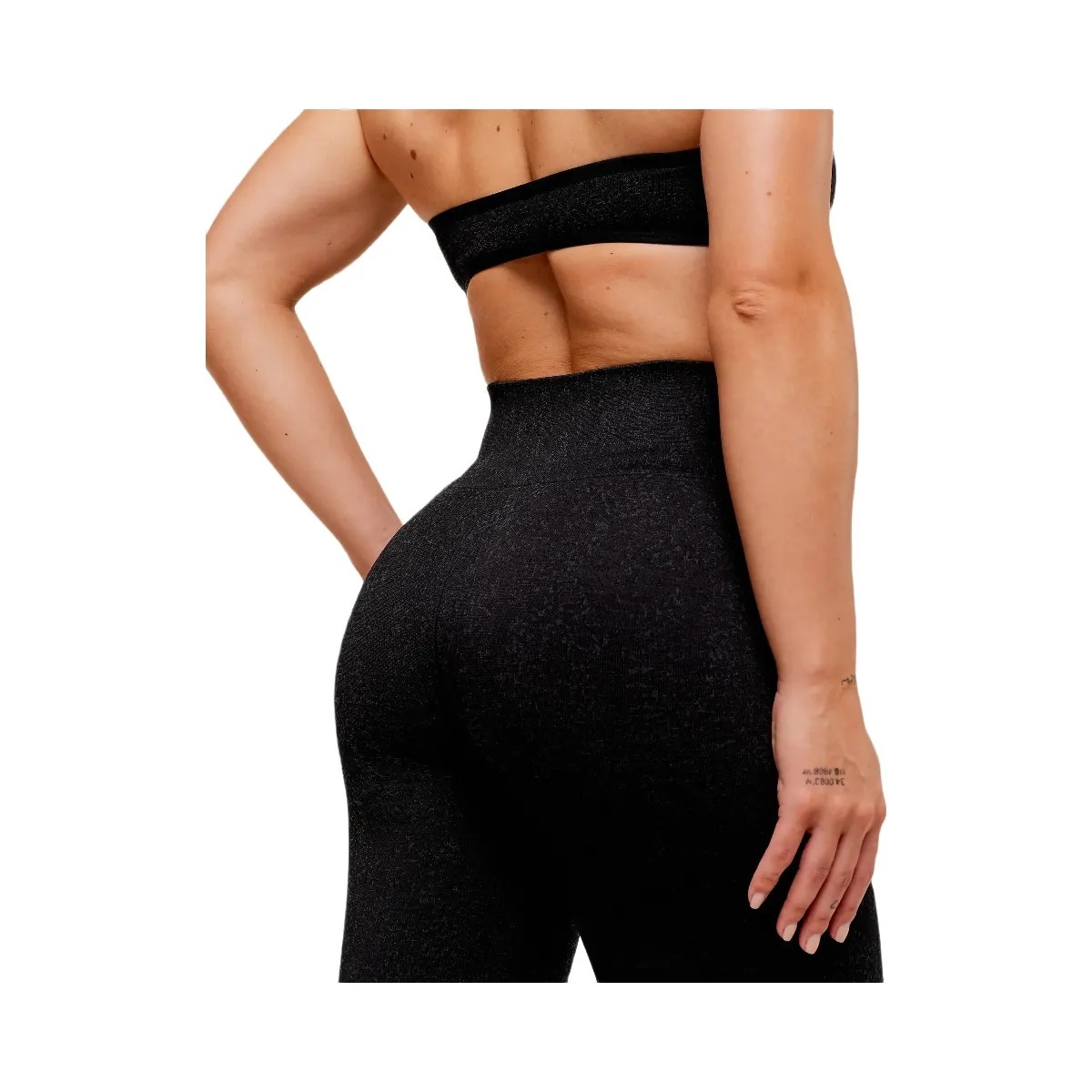 Gymshark Adapt Fleck Seamless Leggings - Mineral/Black - HypeFly India View 4