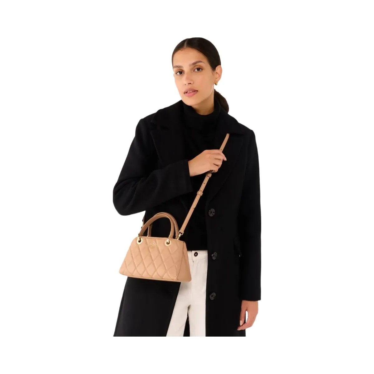 Kate Spade Carey Small Quilted Sullivan Satchel Tiramisu Mousse - HypeFly India View 2