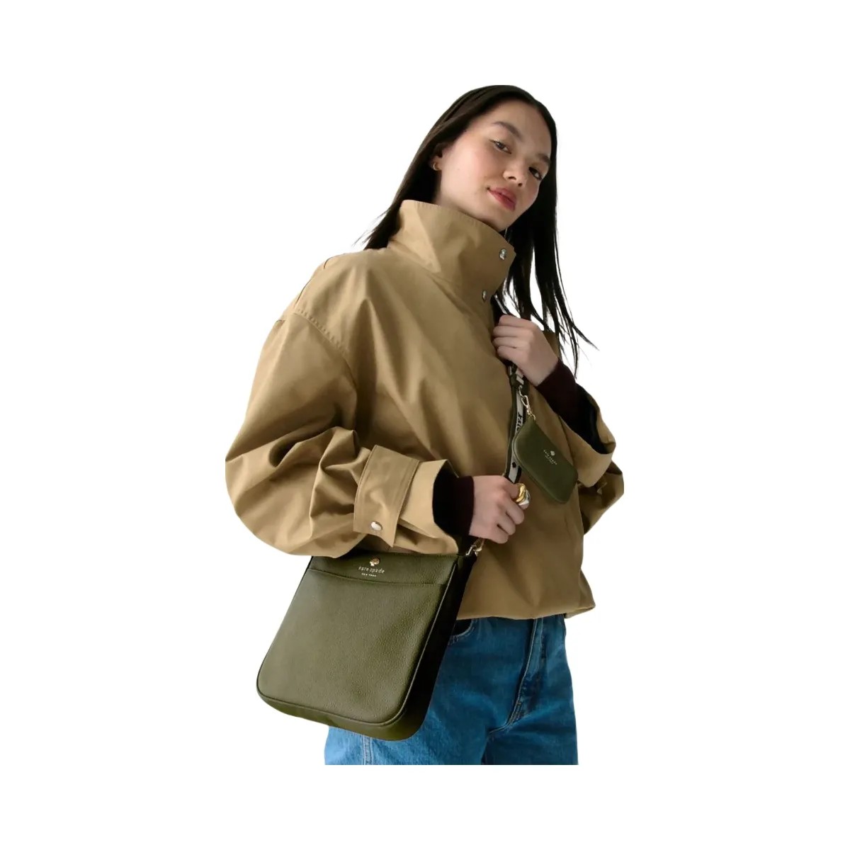 Kate Spade Emma Medium Swingpack Crossbody Enchanted Green - HypeFly India View 2