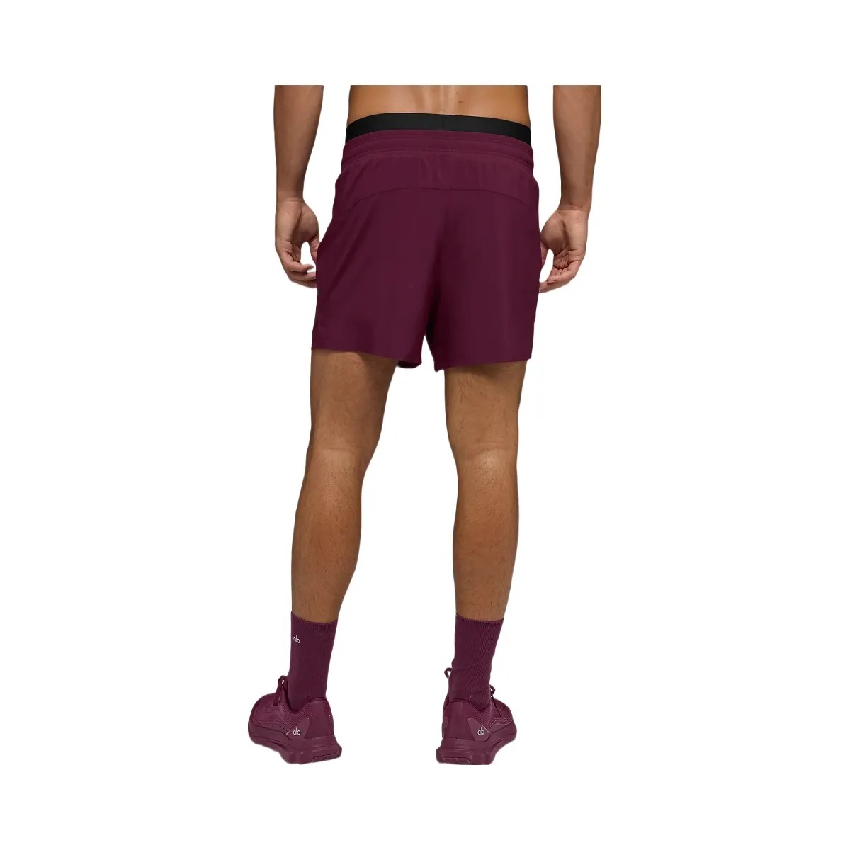 Alo Men's 5" Adapt Running Short - Burgundy - HypeFly India View 3