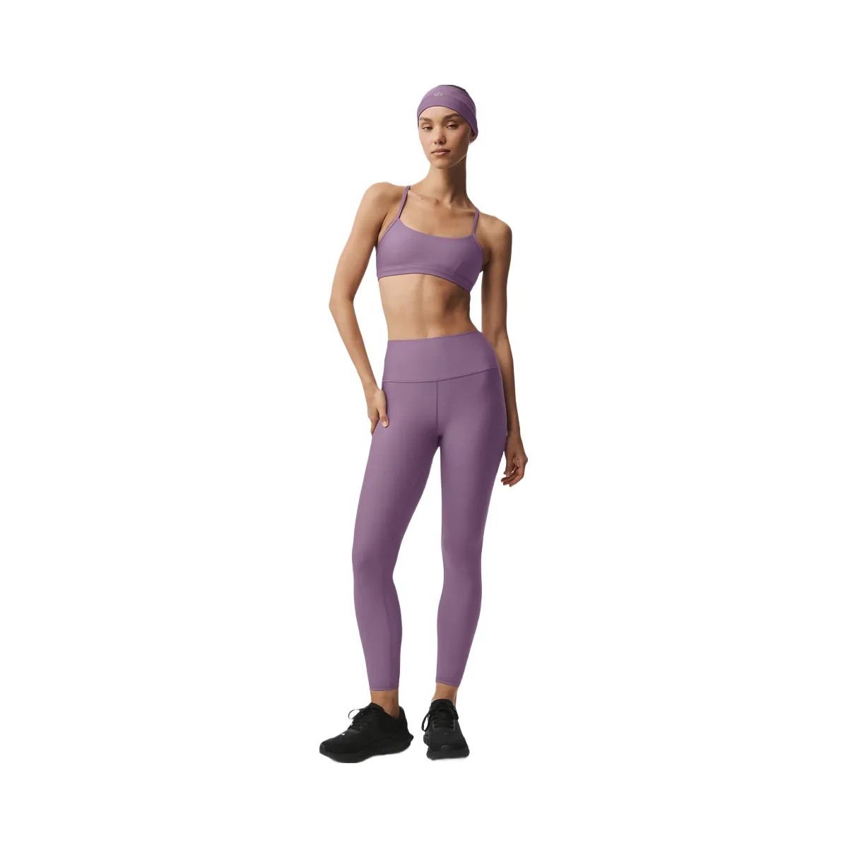 Alo Women's Airlift Intrigue Bra - Plum Kiss - HypeFly India View 1