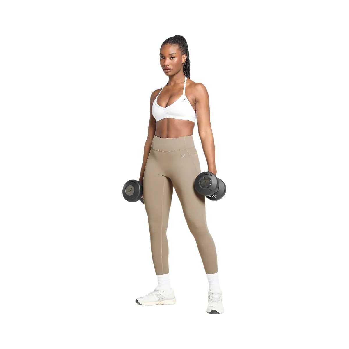 Gymshark Lifting Pocket Leggings - Lifestyle Brown - HypeFly India View 6
