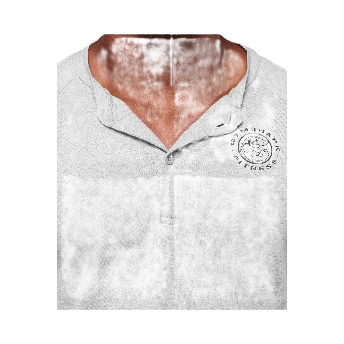 Gymshark Legacy Henley - Light Grey Marl - HypeFly India View 6