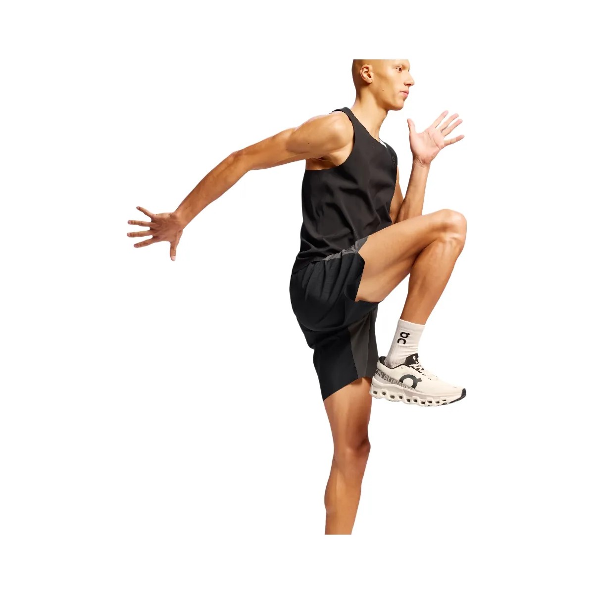 On Lightweight Shorts Lead | Black - HypeFly India View 2