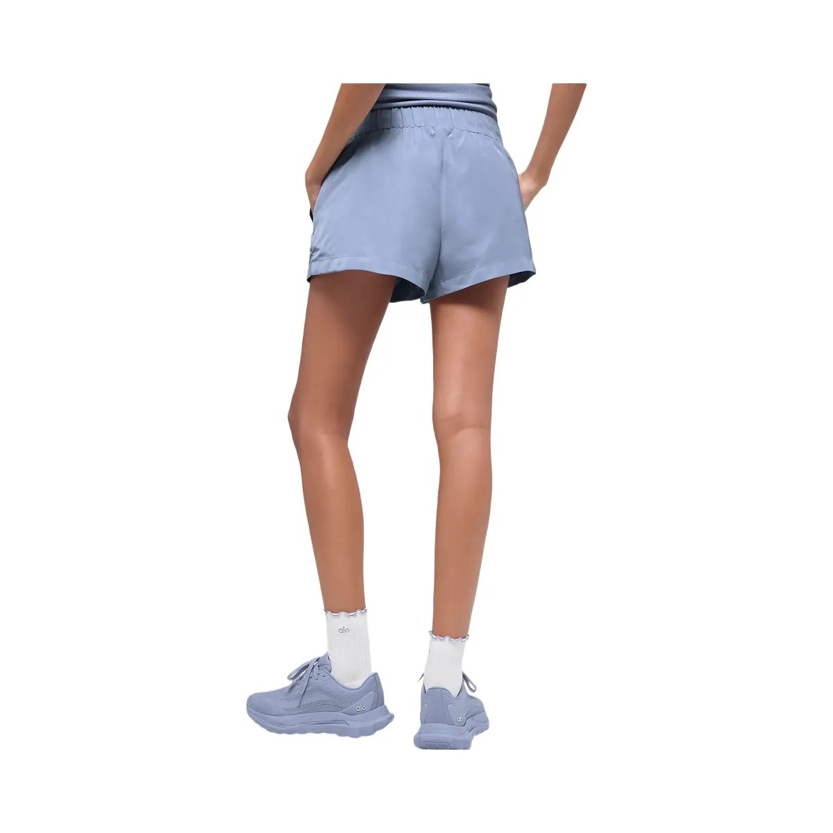 Alo Women's High-Waist Socialite Short - Winter Frost - HypeFly India View 3