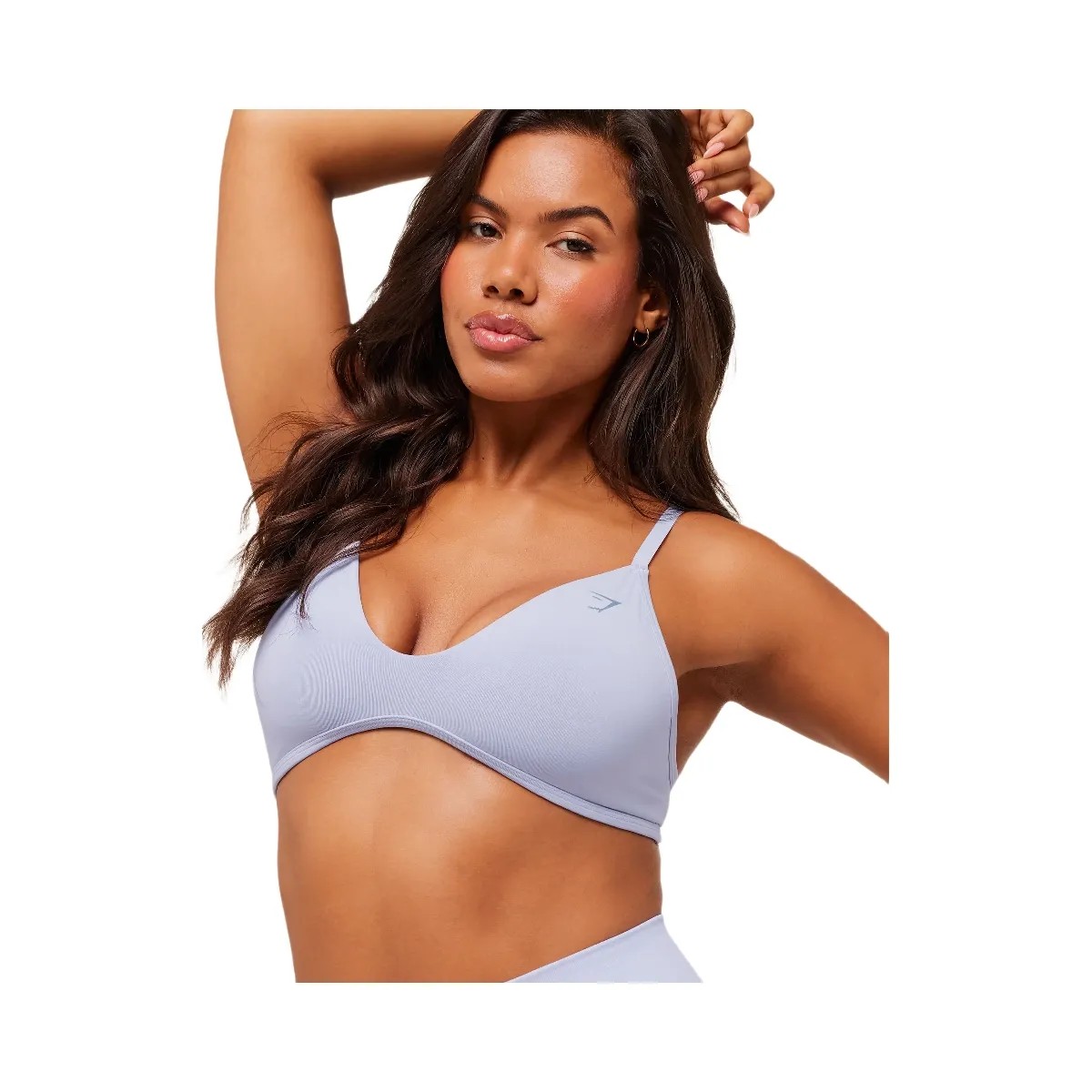 Gymshark Soft Sculpt V-neck Sports Bra - Peri Blue - HypeFly India View 5