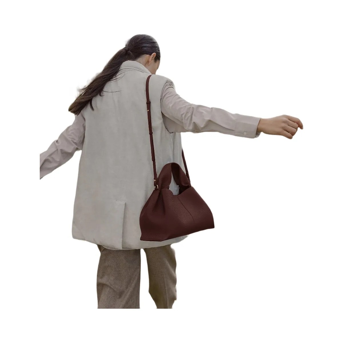 Polene Numero Neuf Textured Sandalwood - HypeFly India View 3