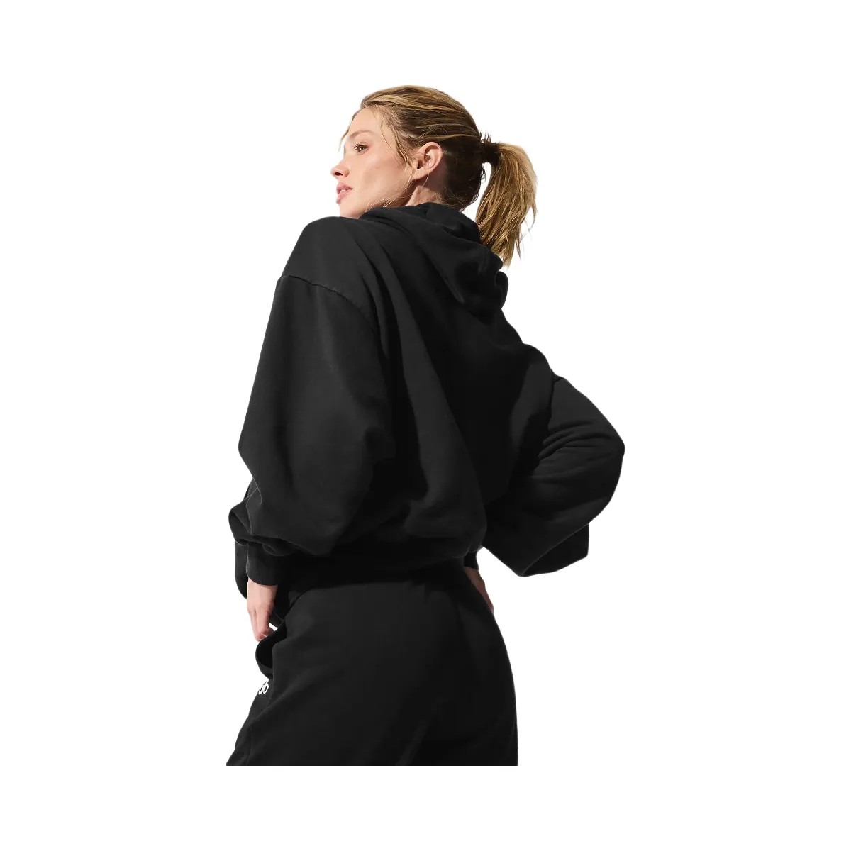 Alo Women's Accolade Hoodie - Black - HypeFly India View 3