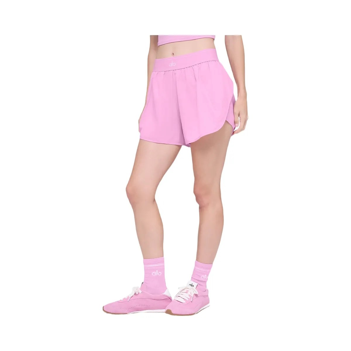 Alo Women's Match Point Short - Candy Heart Pink - HypeFly India View 3