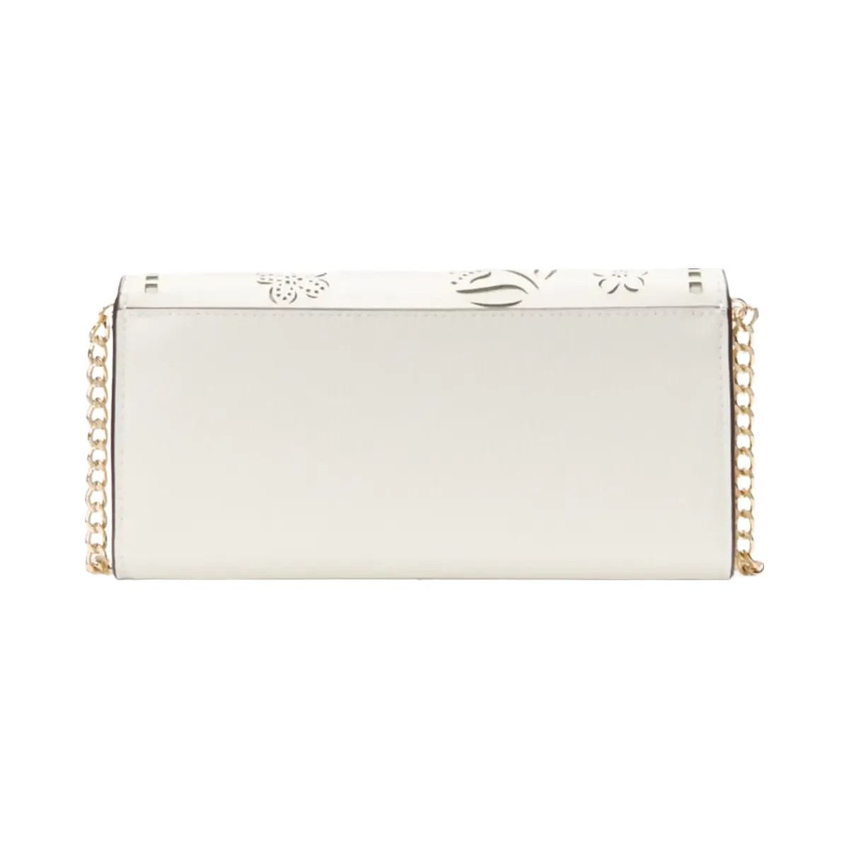 Kate Spade Phoebe Perforated Turnlock Wallet on chain Meringue - HypeFly India View 5