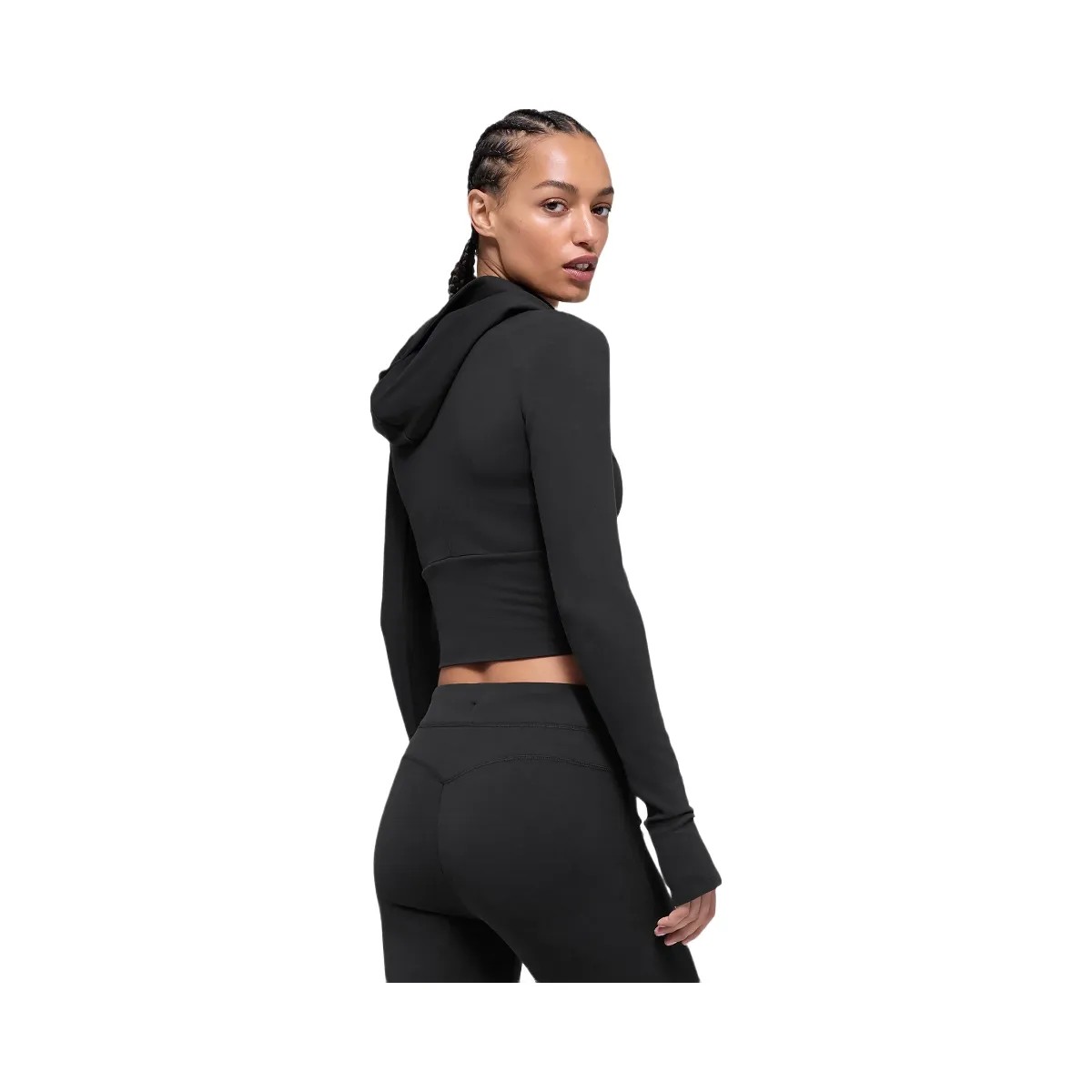 Alo Women's Sway Full Zip Hoodie - Black - HypeFly India View 3