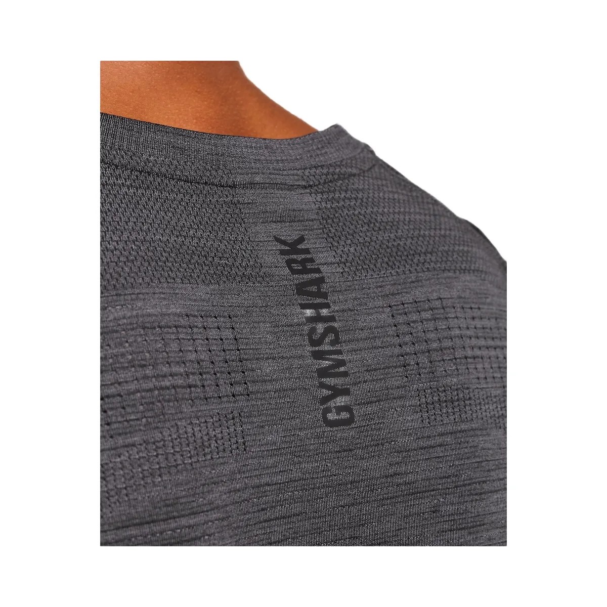 Gymshark Versatile Seamless Long Sleeve T-Shirt - Dark Grey/Black - HypeFly India View 5