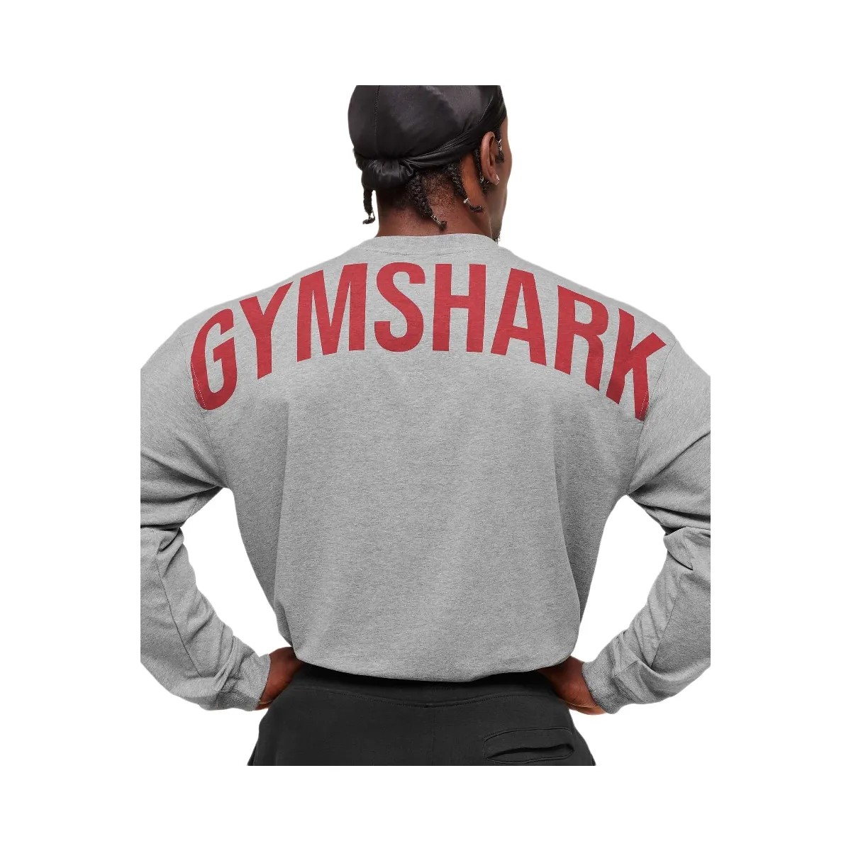 Gymshark Power Long Sleeve T-Shirt - Charcoal Core Marl - HypeFly India View 4